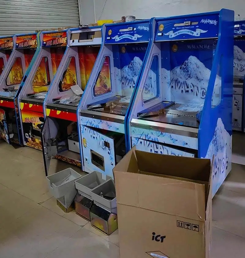 bonus hole coin pusher arcade game machine