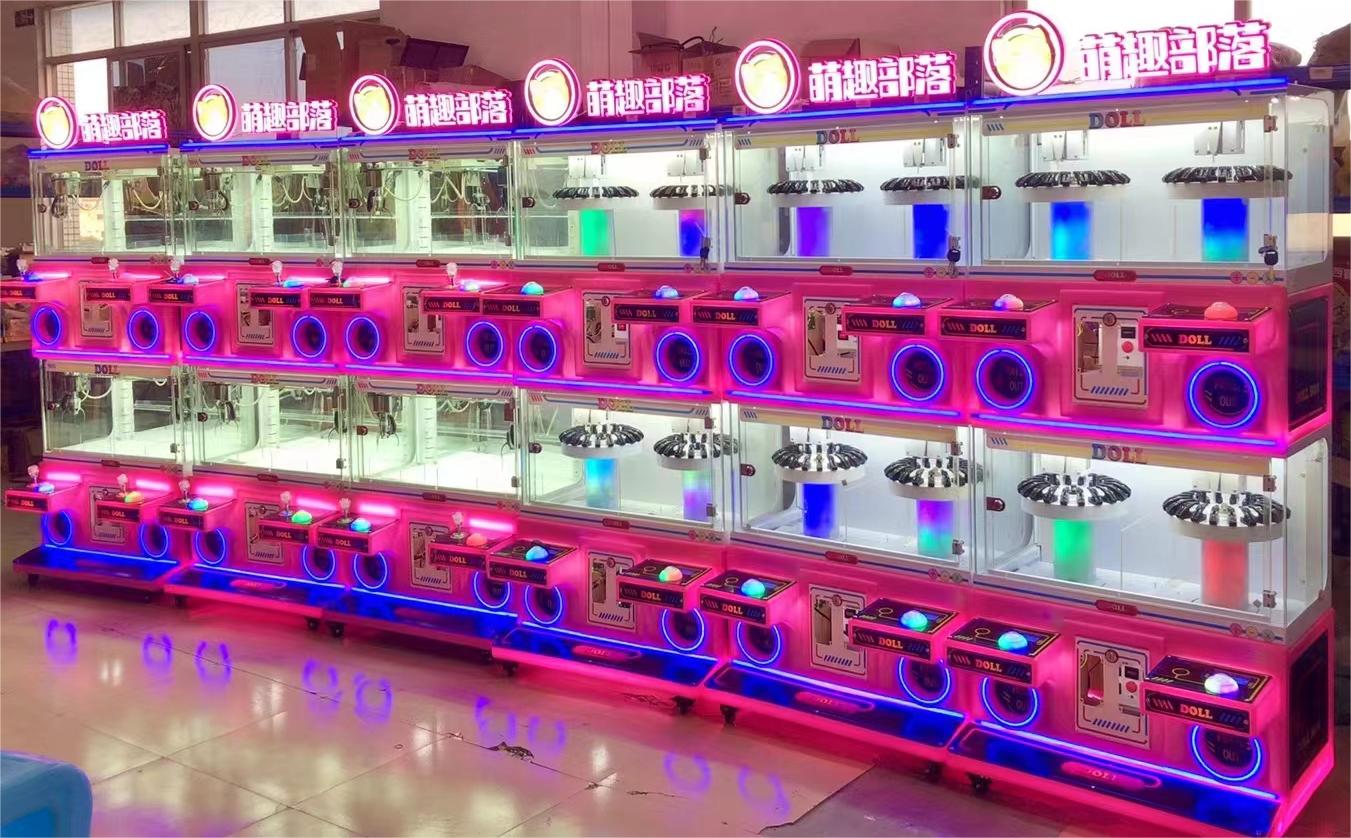 4 players mini clip stacker/card game machine